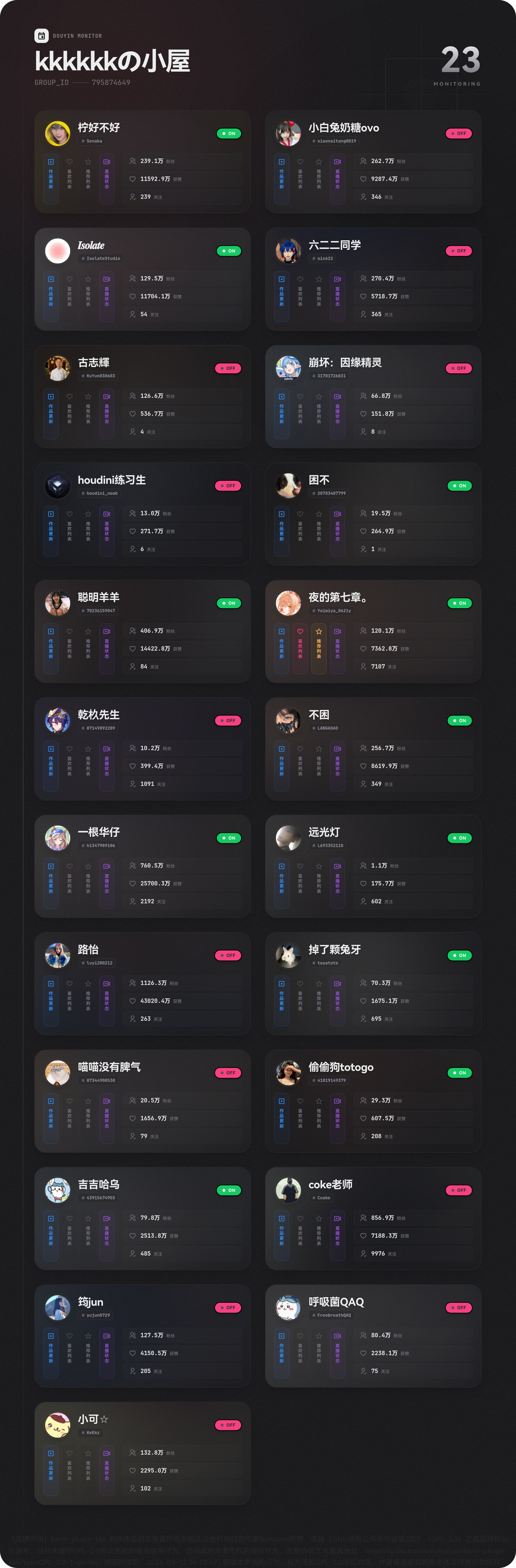 douyin-pushlist